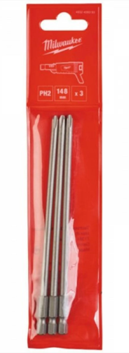Milwaukee accessoires ph2 148mm - 3pc - 4932459393
