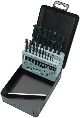 Milwaukee accessoires milwaukee metaalboren hss-rolforged - din 338 - cassettes hssr set - 19 stuks - 4932352468
