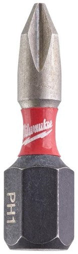 Milwaukee accessoires milwaukee shockwave impact duty™ schroefbits shockwave ph1 x 25 mm - 2 stuks - 4932430850