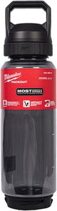 Milwaukee packout™ plastic fles met drinkdop | 1005 ml | zwart - 4932498640