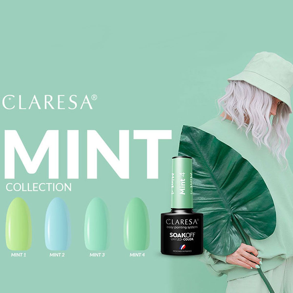 Claresa uv led gellak 5ml mint 2