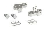 Mirage crankverkorters met rvs bouten aluminium t6 zilver