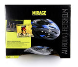 Mirage helm l 58-62 zilver zwart wit