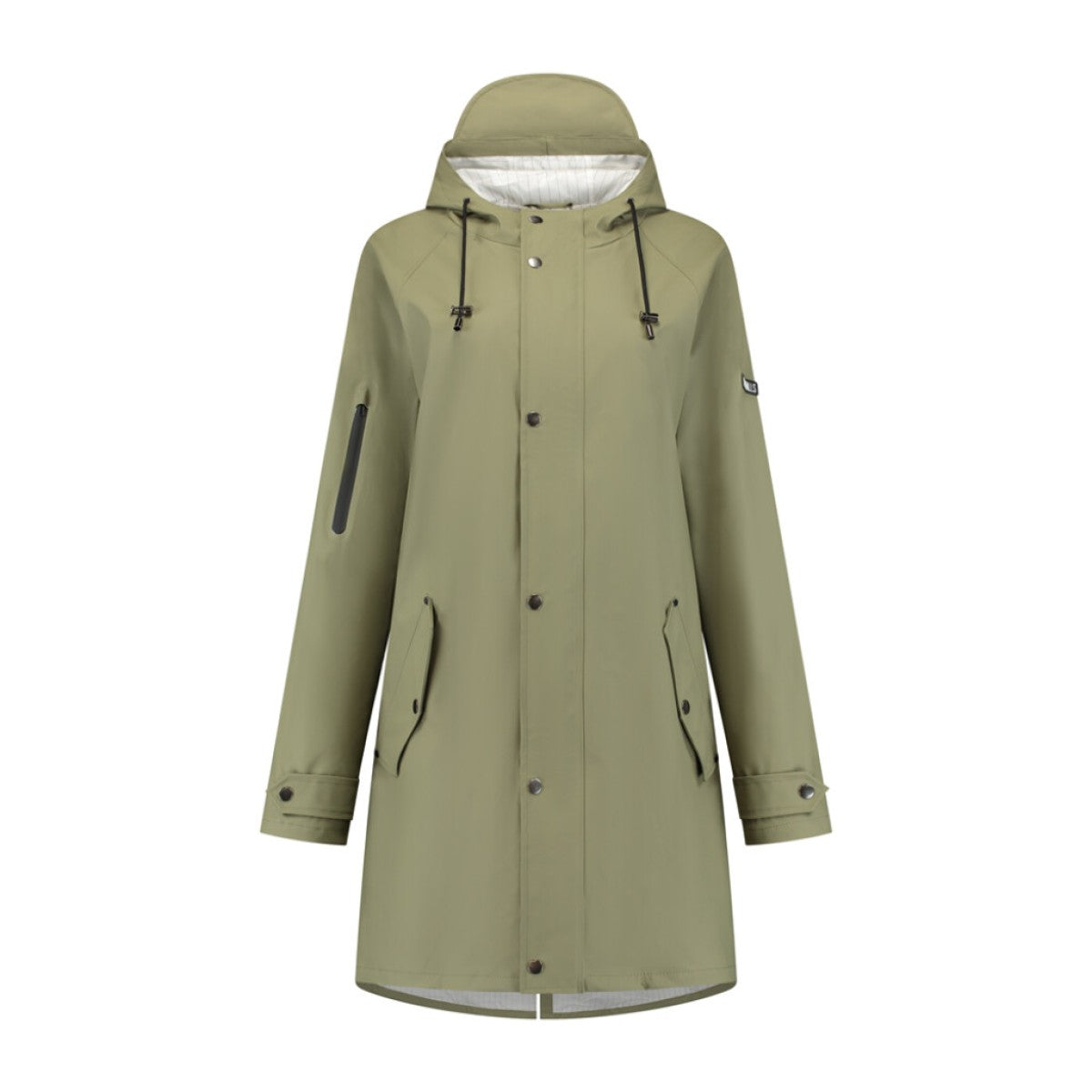 Mirage regenjas rainfall trenchcoat - maat m - gemaakt van polyester soft touch - olive green