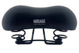 Mirage zadel tour comfort met vering shorty, zwart