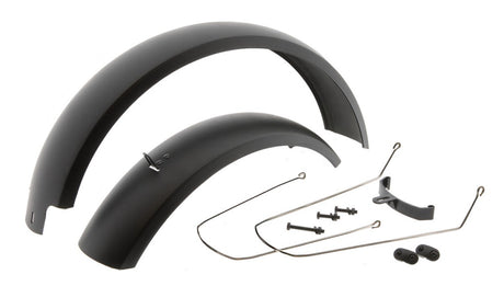 Mirage spatbord set 20 fatbike incl. bevestiging - zwart