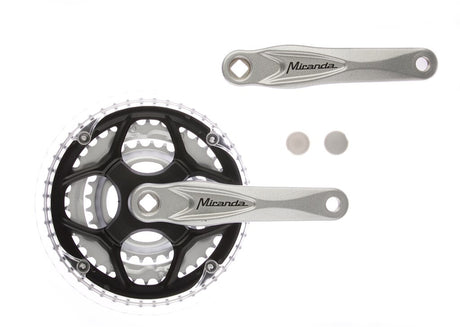 Miranda crankset alu zilver 22 32 42t vlak +0 mm