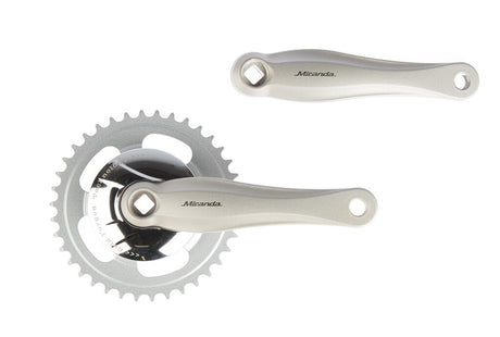 Miranda crankset alfa 1 38 tands alu nexus 91 mm disk ( gazelle ) zilv