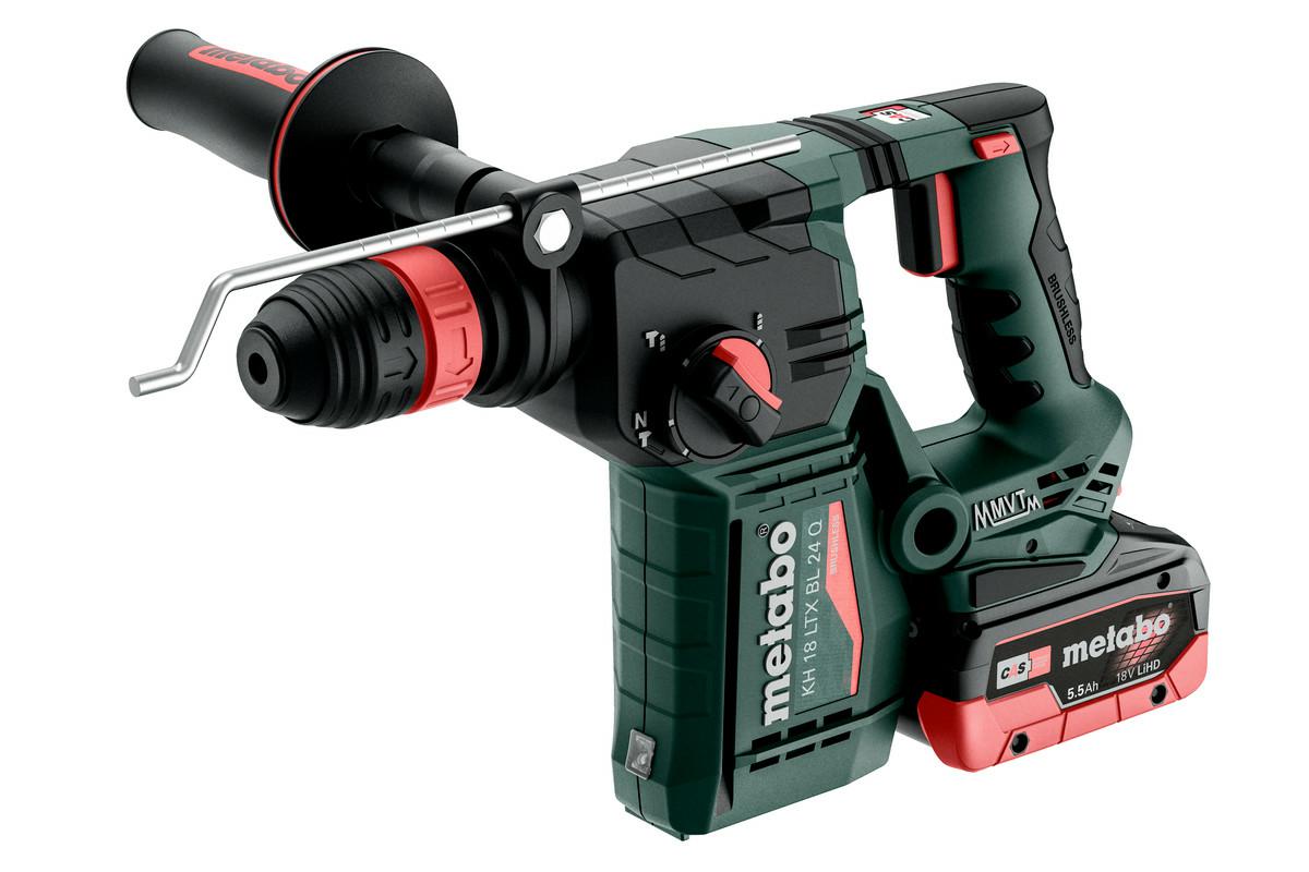 Metabo hamer kh 18 ltx bl 24 q 2x4,0ah lihd metabox +bsa 12-18 led 2000