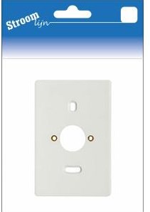 Enzo montageplaat 2-voudig wit - 6650720