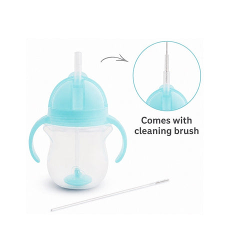 Munchkin tip sip straw cup weighted 207ml paars