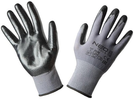 Neo werkhandschoen nylon | met nitril coating | m9 - 6453450