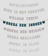 Paperdreams neon slinger 5m - hoera een jongen!