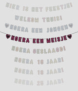 Paperdreams neon slinger 5m - hoera een meisje!