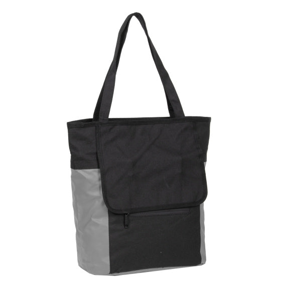 Bike carbon waterafstotende shopper fietstas 21l grijs