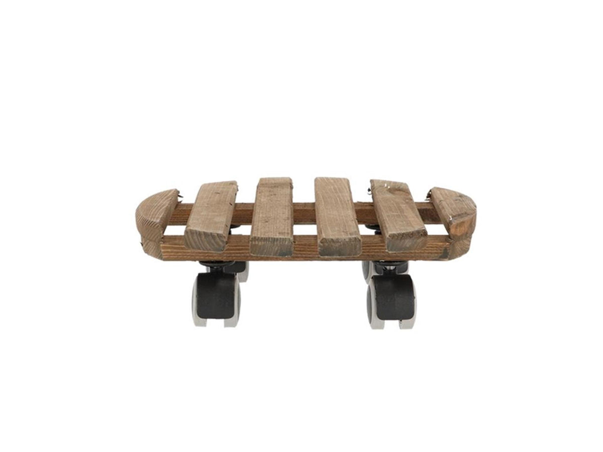 Esschert design plantentrolley bruin rond indoor ø29cm