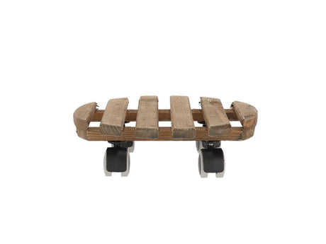 Esschert design plantentrolley bruin ø29