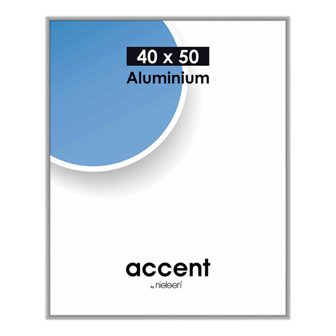 Nielsen Design Nielsen Photo Frame 52524 Accent Mat Silver 40x50 Cm