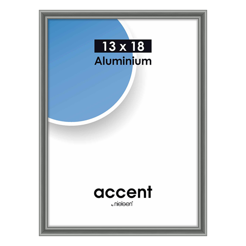 Nielsen Design Nielsen Photo Frame 53225 Accent Steel Gray 13x18 cm