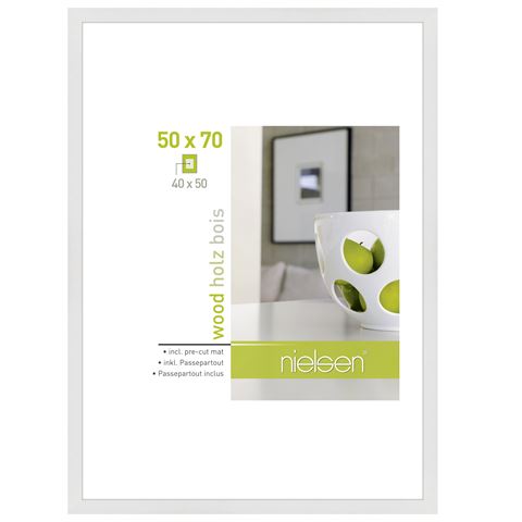 Nielsen Design Nielsen Photo Frame 8988032 Apollon White 50x70 40x50 cm