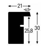 Nielsen Design Nielsen Fotorahmen 8988054 Apollon Weiß 50x50 30x30 cm