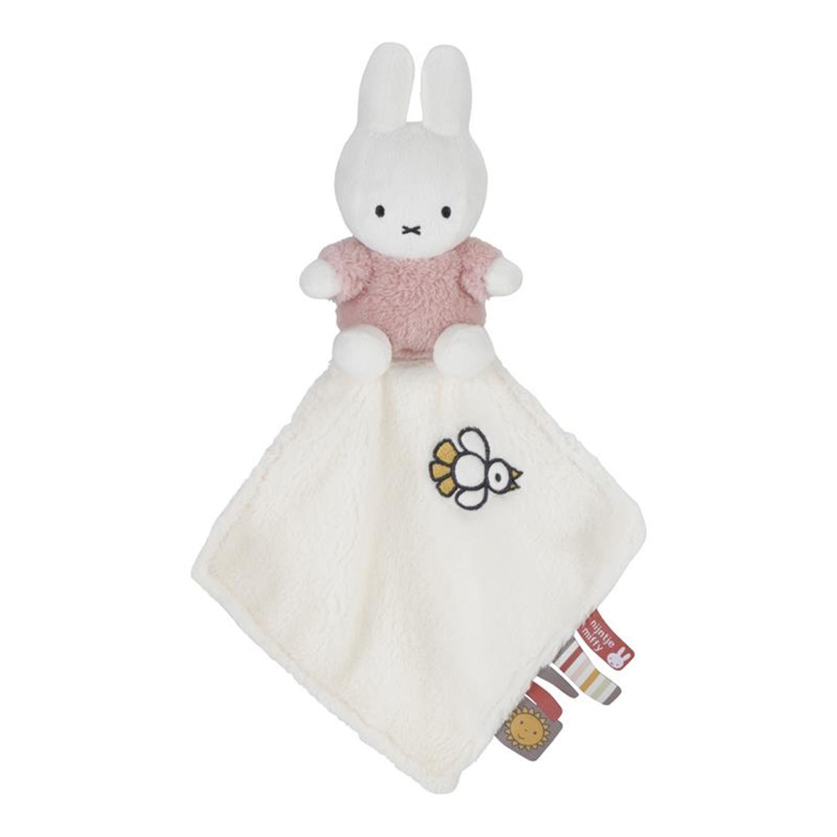 Tiamo nijntje knuffeldoekje fluffy pink