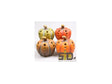 Season inspired decoration pompoen polystone met led verlichting h14cm
