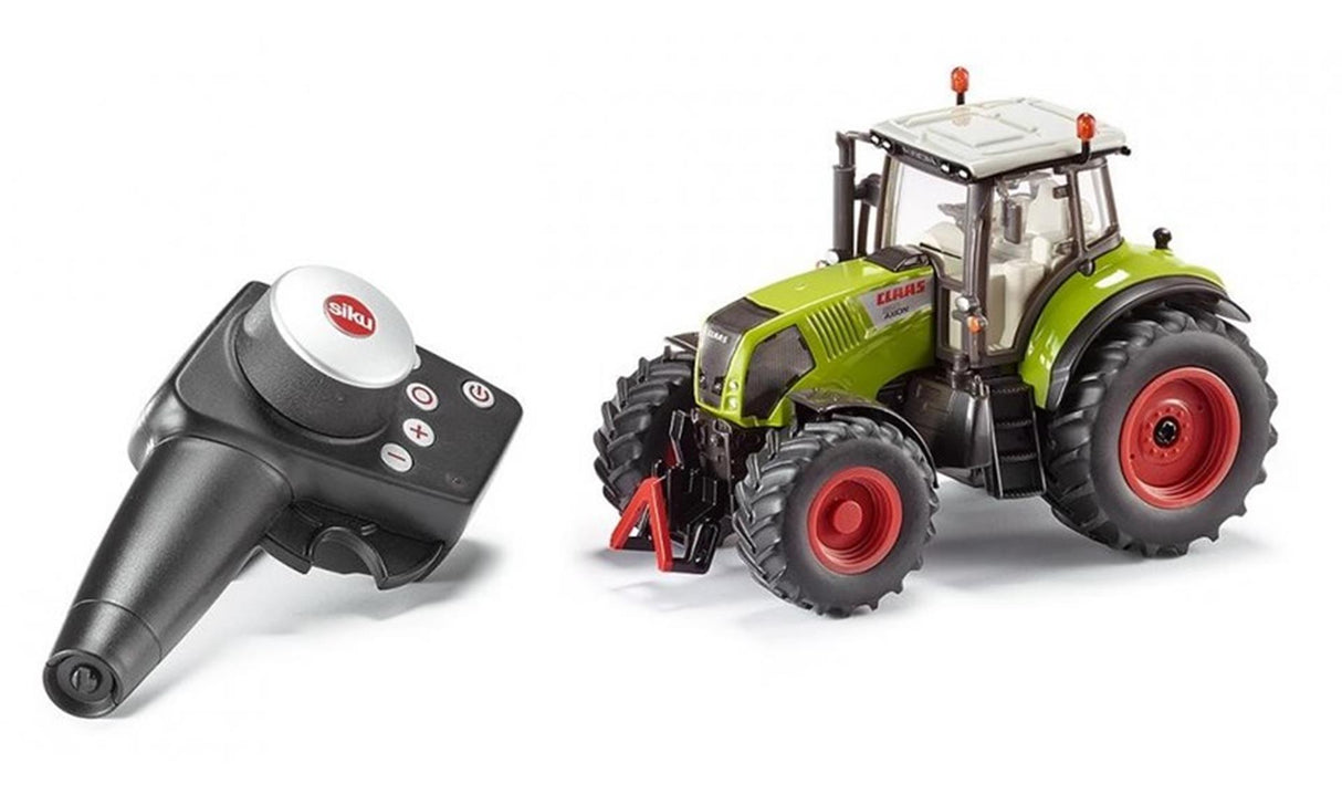 Siku 6882, claas axion 850 tractor, op afstand bestuurbaar, 1:32, inclusief controller, metaal kunststof, groen, werkt op batterijen, compatibel met onderdelen