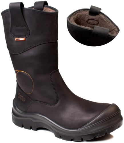 No risk werklaars crowheart teddy gevoerd xw metaalvrij s3 | zwart | maat 48 - 00.071.030.48