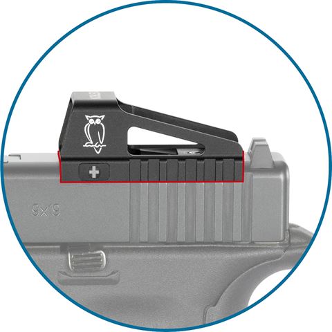 Noblex e-optics noblex red dot ns 1x23 os for glock mos (4.0 moa)