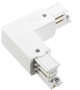 Nordic hoekstuk vast 90gr. tbv. rail wit links 5050030