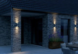 Enzo nordlux wandlamp nico rond 2x gu10 antraciet ip54 - 4800918