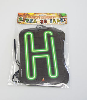 Paperdreams neon slinger 5m - hoera 30 jaar!