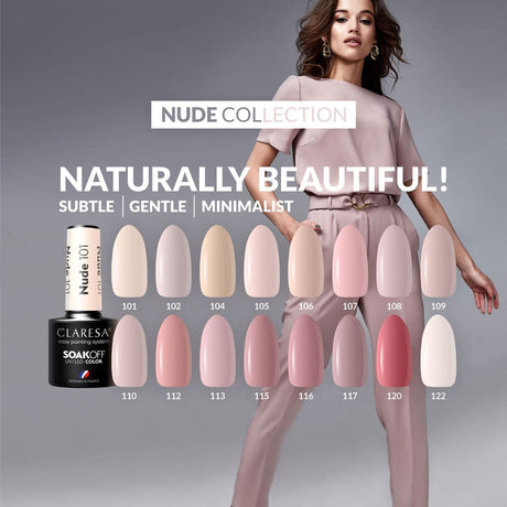 Claresa uv led gellak 5ml nude 105