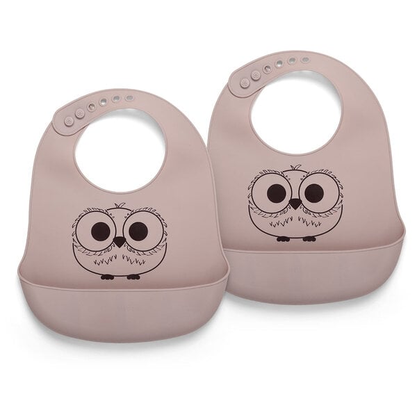 Nuuroo Nuuroo Alfie Silicon Short Bib 2-Pack mit Druck