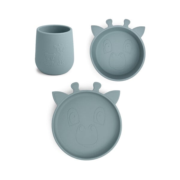 Nuuroo Nuuroo Judi Silicon Dinner Set 3-Pack Giraf