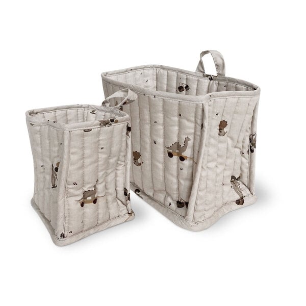 Nuuroo Nuuroo Lumi Quilted Basket Set-Music Dino