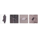 Madison parasol syros 280x280cm opdraai ecru