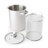 Kitchen tools imperial kitchen asperge-pastapan 19x14 cm rvs