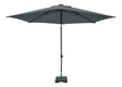 Madison parasol mykanos push-up rond 250 cm met tilt-functie 100%poly grijs