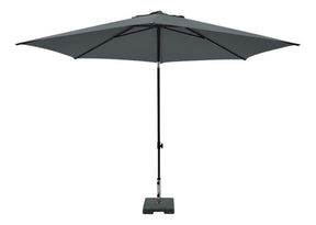 Madison parasol mykanos push-up rond 250 cm met tilt-functie 100%poly grijs