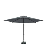 Madison parasol elba push-up rond 300 cm met tilt-functie 100%pol. grijs