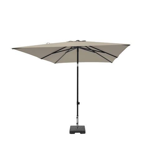 Madison parasol moraira push-up vierkant 230x230cm met tilt-functie ecru