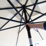 Madison parasol moraira push-up vierkant 230x230cm met tilt-functie ecru