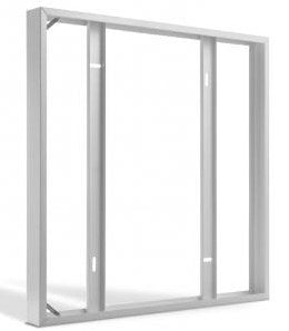 Enzo pfs opbouwframe voor led paneel 60x60x7cm wit - 5417877