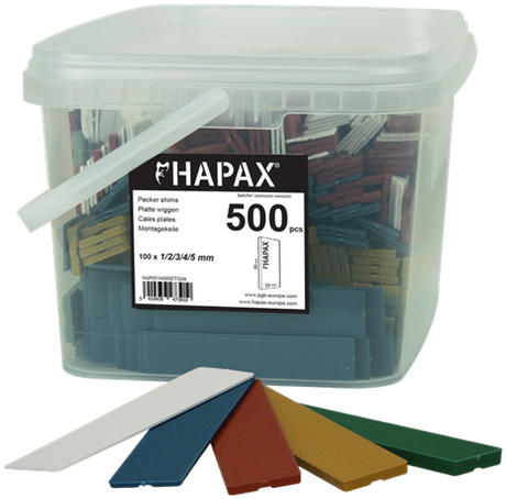 Pgb-europe - hapax assortment platte wiggen 22x95 500st - hap051n00set02m