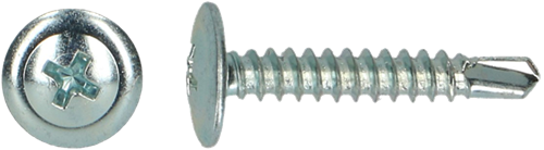 Pgb-europe pgb-fasteners | zelfborende schroef bolkop+kraag ø 4,20x25 zn | 200 st 0zbbkr001004202504