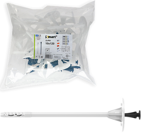 Pgb-europe smart | iso smart s-iph kunststof nagel 10x160 | 25 st sm0iphn001001604