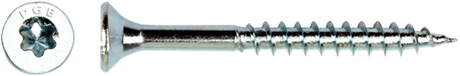 Pgb-europe pgb-fasteners spaanplaatschroef vzk-t deeldraad snijpunt verzonken kop ø4,0x60 zn tx20 | 200 st | pgwvtg001004000603