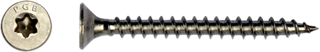 Pgb-europe pgb-fasteners universele spaanplaatschroef rvs a2 vk-t voldraad verzonken kop ø 4,0x40 tx20 | 200 st | pgwvtva00004000403